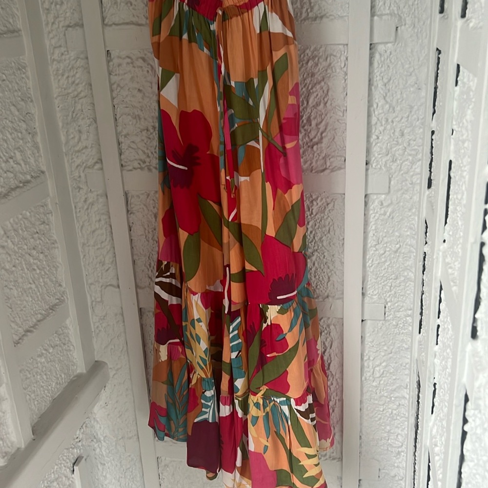 Womens wide leg summer pants tie string elastic waist super cute light weight